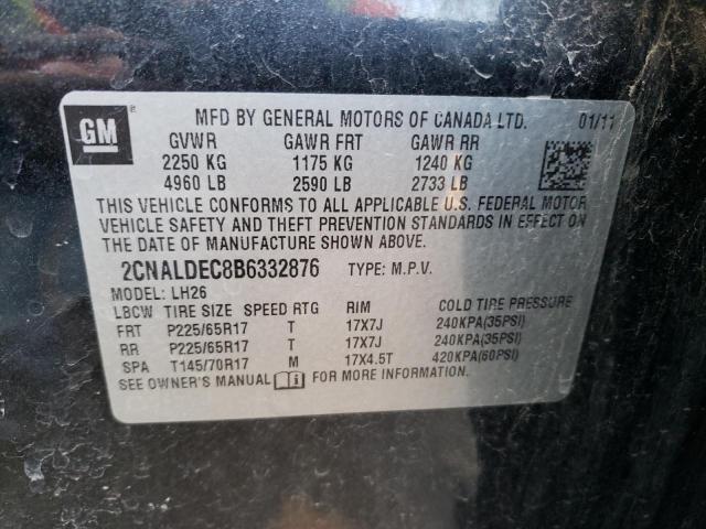 Photo 11 VIN: 2CNALDEC8B6332876 - CHEVROLET EQUINOX LT 