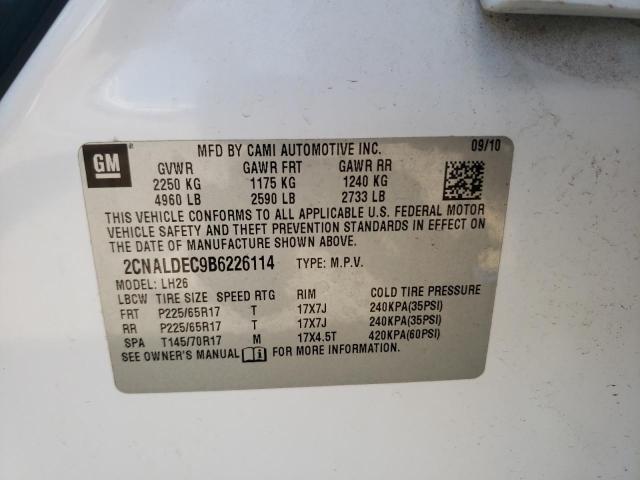 Photo 11 VIN: 2CNALDEC9B6226114 - CHEVROLET EQUINOX LT 