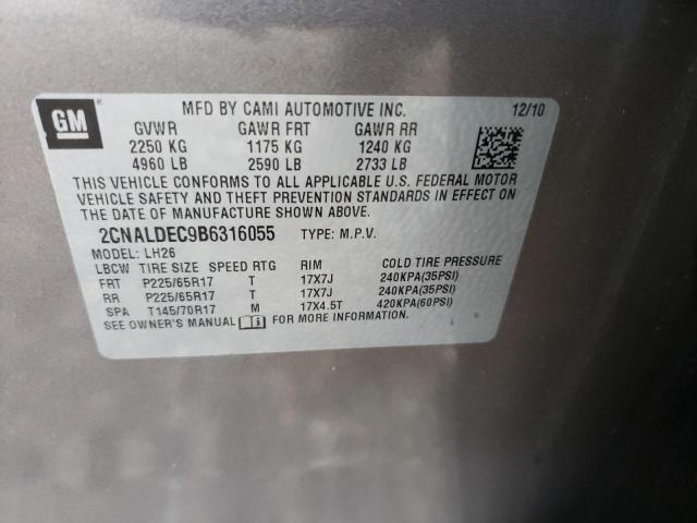 Photo 9 VIN: 2CNALDEC9B6316055 - CHEVROLET EQUINOX LT 