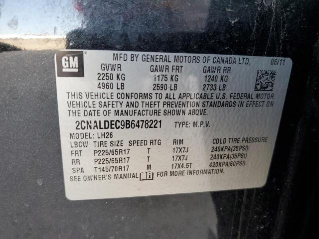 Photo 12 VIN: 2CNALDEC9B6478221 - CHEVROLET EQUINOX LT 