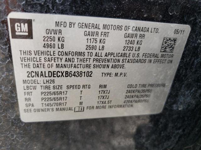 Photo 12 VIN: 2CNALDECXB6438102 - CHEVROLET EQUINOX 