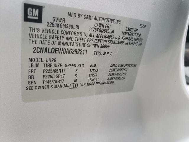 Photo 12 VIN: 2CNALDEW0A6282211 - CHEVROLET EQUINOX LT 