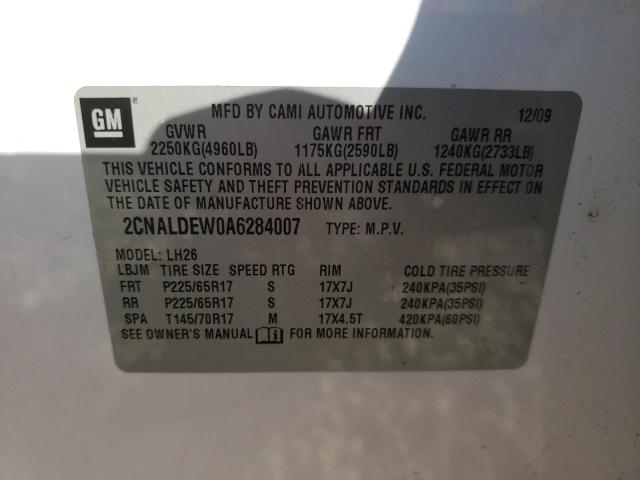 Photo 9 VIN: 2CNALDEW0A6284007 - CHEVROLET EQUINOX LT 