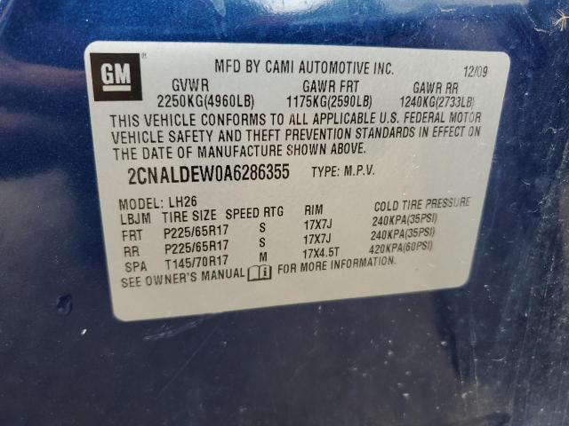 Photo 12 VIN: 2CNALDEW0A6286355 - CHEVROLET EQUINOX 