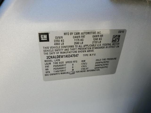 Photo 12 VIN: 2CNALDEW1A6347647 - CHEVROLET EQUINOX 