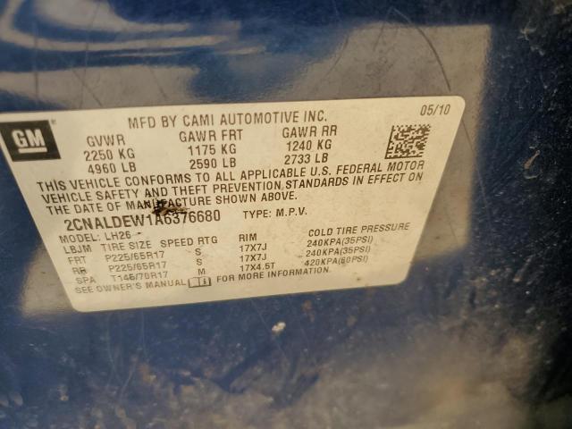 Photo 12 VIN: 2CNALDEW1A6376680 - CHEVROLET EQUINOX 