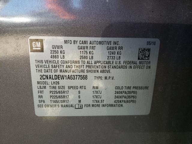 Photo 9 VIN: 2CNALDEW1A6377568 - CHEVROLET EQUINOX LT 