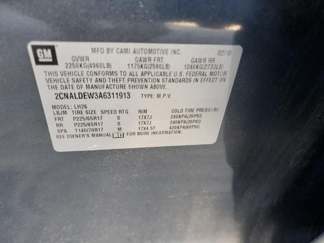 Photo 12 VIN: 2CNALDEW3A6311913 - CHEVROLET EQUINOX LT 