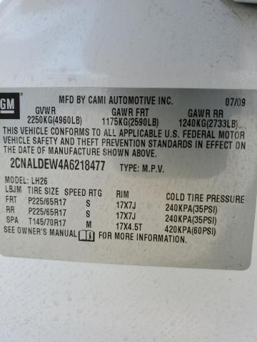 Photo 11 VIN: 2CNALDEW4A6218477 - CHEVROLET EQUINOX 