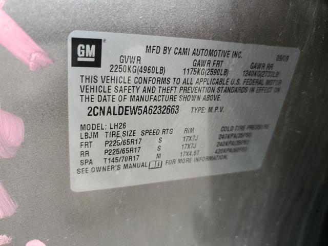 Photo 12 VIN: 2CNALDEW5A6232663 - CHEVROLET EQUINOX 