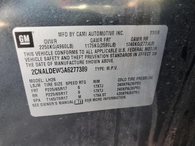 Photo 11 VIN: 2CNALDEW5A6277389 - CHEVROLET EQUINOX LT 