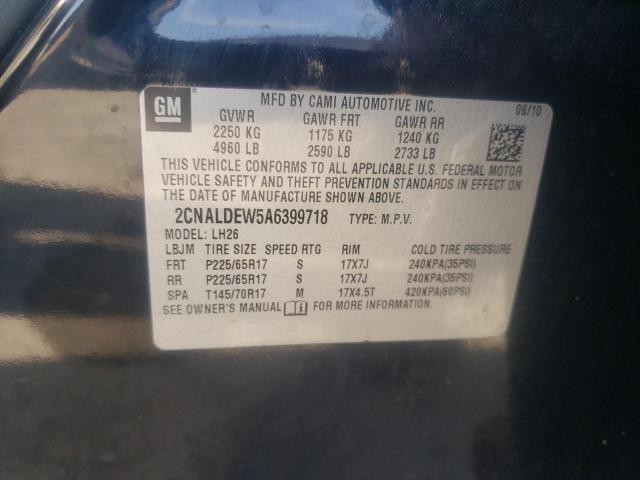 Photo 9 VIN: 2CNALDEW5A6399718 - CHEVROLET EQUINOX LT 