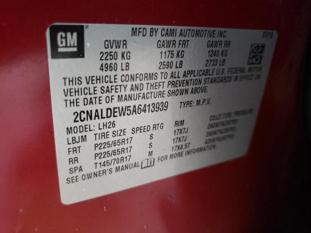 Photo 12 VIN: 2CNALDEW5A6413939 - CHEVROLET EQUINOX LT 