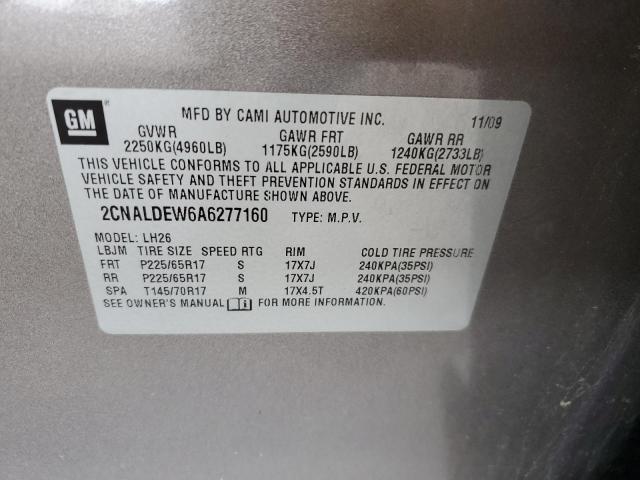 Photo 12 VIN: 2CNALDEW6A6277160 - CHEVROLET EQUINOX 