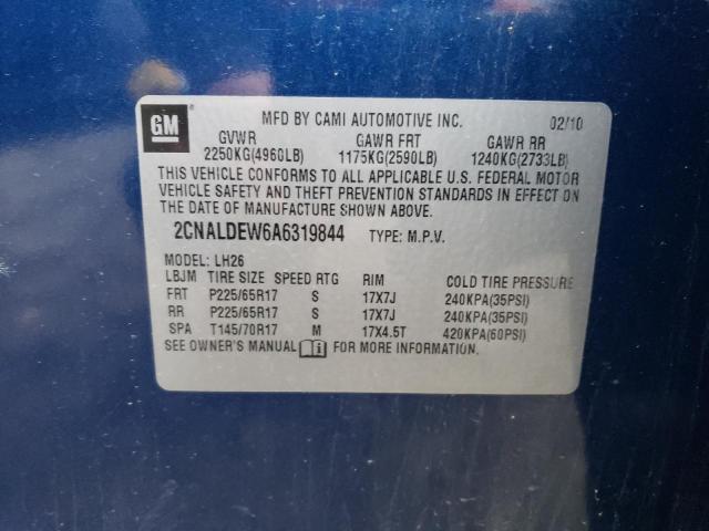 Photo 12 VIN: 2CNALDEW6A6319844 - CHEVROLET EQUINOX LT 