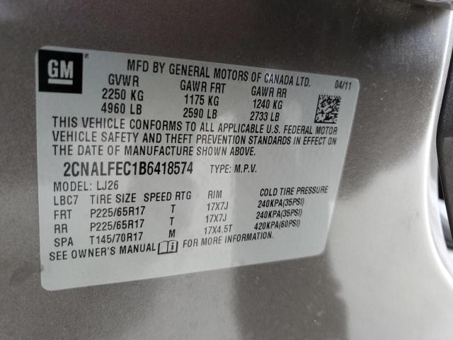 Photo 12 VIN: 2CNALFEC1B6418574 - CHEVROLET EQUINOX LT 