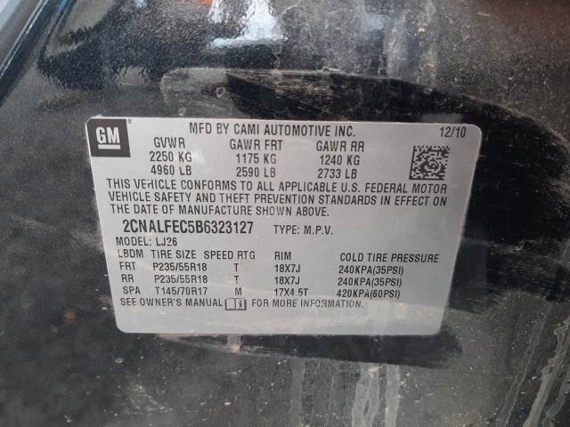 Photo 9 VIN: 2CNALFEC5B6323127 - CHEVROLET EQUINOX LT 