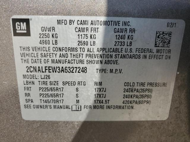 Photo 12 VIN: 2CNALFEW3A6327248 - CHEVROLET EQUINOX LT 