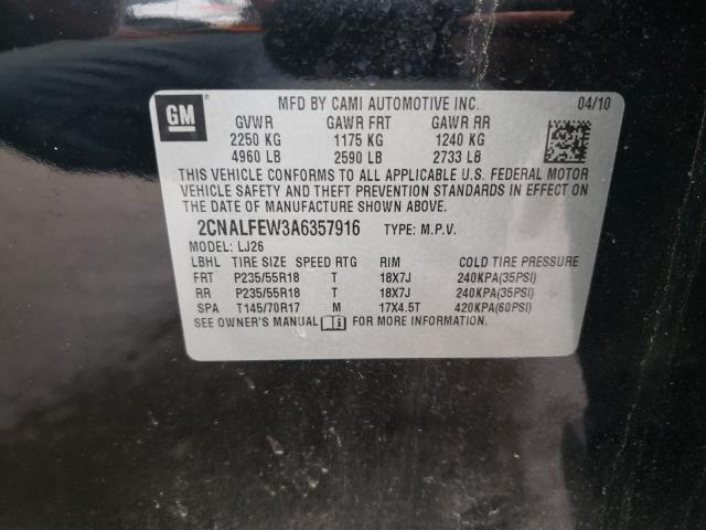 Photo 9 VIN: 2CNALFEW3A6357916 - CHEVROLET EQUINOX LT 