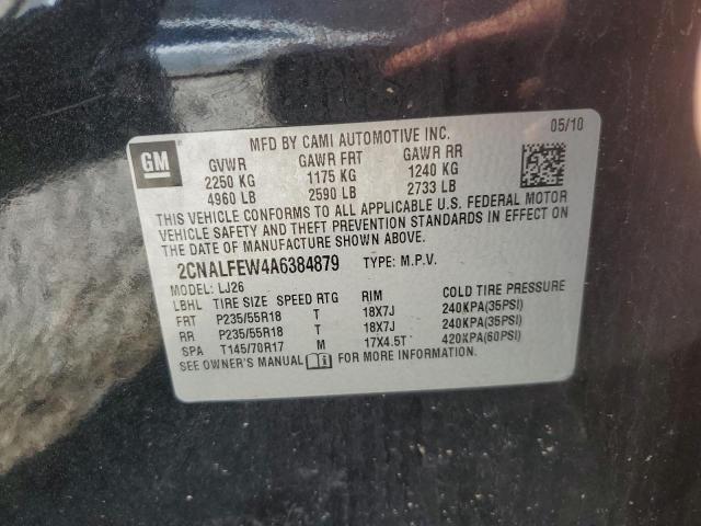 Photo 12 VIN: 2CNALFEW4A6384879 - CHEVROLET EQUINOX LT 