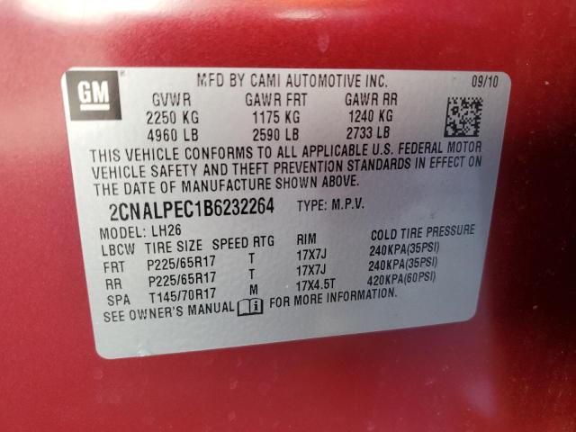 Photo 11 VIN: 2CNALPEC1B6232264 - CHEVROLET EQUINOX 