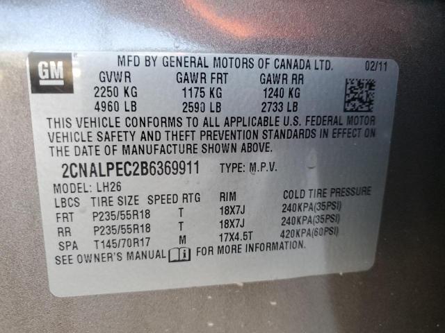 Photo 11 VIN: 2CNALPEC2B6369911 - CHEVROLET EQUINOX 