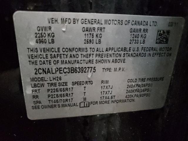 Photo 12 VIN: 2CNALPEC3B6392775 - CHEVROLET EQUINOX 