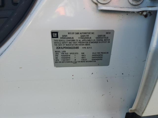 Photo 9 VIN: 2CNALPEW0A6235486 - CHEVROLET EQUINOX LT 