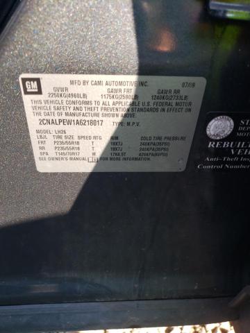 Photo 9 VIN: 2CNALPEW1A6218017 - CHEVROLET EQUINOX LT 