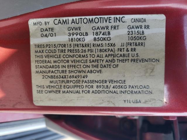 Photo 11 VIN: 2CNBE634X16949149 - CHEVROLET TRACKER 