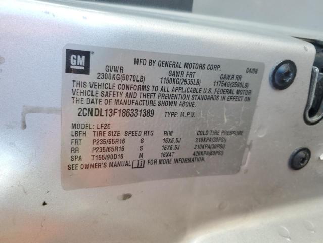 Photo 11 VIN: 2CNDL13F186331389 - CHEVROLET EQUINOX 