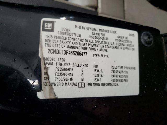 Photo 12 VIN: 2CNDL13F456206477 - CHEVROLET EQUINOX 