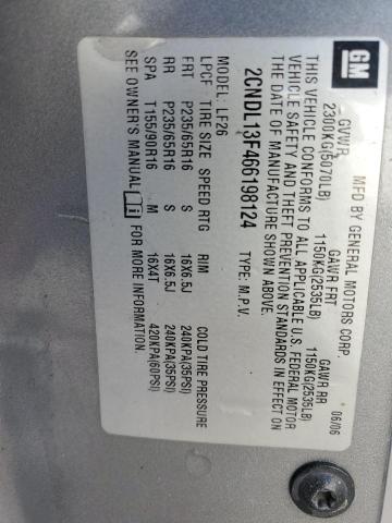 Photo 12 VIN: 2CNDL13F466198124 - CHEVROLET EQUINOX LS 