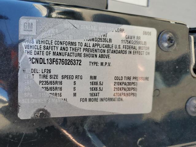 Photo 12 VIN: 2CNDL13F676026372 - CHEVROLET EQUINOX 