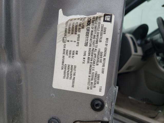 Photo 9 VIN: 2CNDL13F856111789 - CHEVROLET EQUINOX LS 