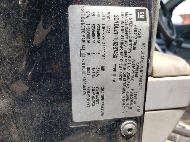 Photo 12 VIN: 2CNDL23F186287433 - CHEVROLET EQUINOX LS 