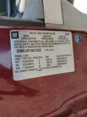 Photo 11 VIN: 2CNDL23F196213222 - CHEVROLET EQUINOX LS 