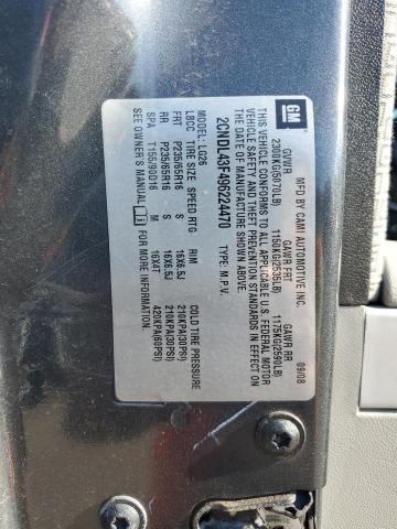 Photo 12 VIN: 2CNDL43F496224470 - CHEVROLET EQUINOX LT 