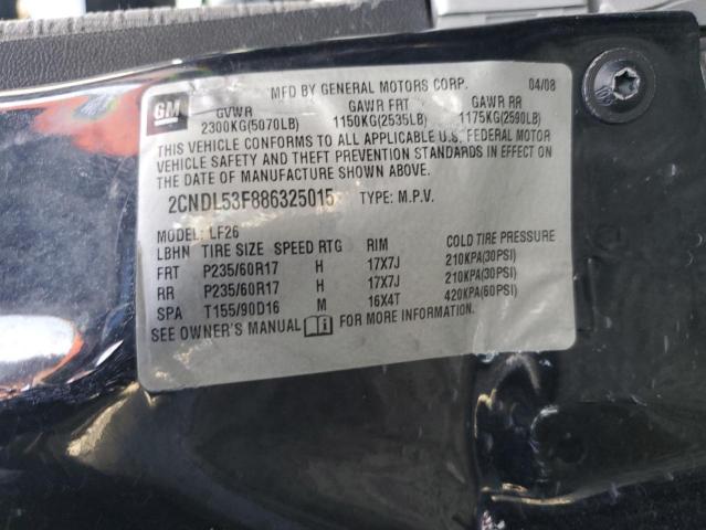 Photo 12 VIN: 2CNDL53F886325015 - CHEVROLET EQUINOX 