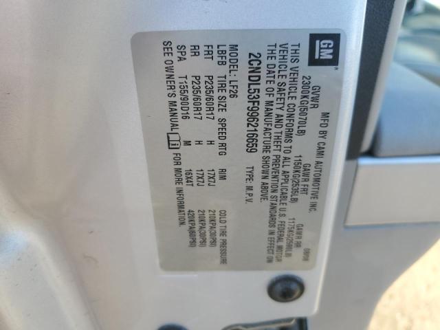 Photo 11 VIN: 2CNDL53F996216659 - CHEVROLET EQUINOX 