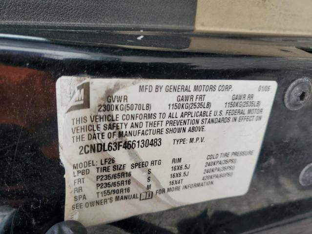 Photo 12 VIN: 2CNDL63F466130483 - CHEVROLET EQUINOX 