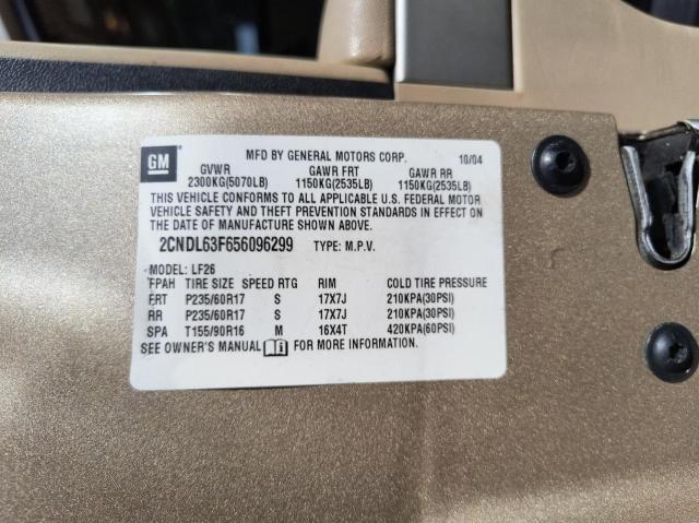 Photo 9 VIN: 2CNDL63F656096299 - CHEVROLET EQUINOX LT 