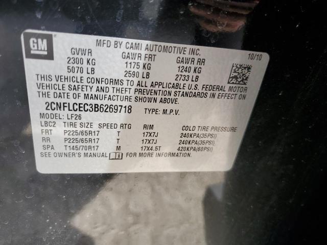 Photo 12 VIN: 2CNFLCEC3B6269718 - CHEVROLET EQUINOX LS 