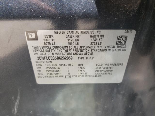 Photo 9 VIN: 2CNFLCEC5B6232959 - CHEVROLET EQUINOX LS 