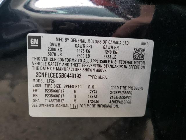 Photo 11 VIN: 2CNFLCEC6B6449193 - CHEVROLET EQUINOX LS 