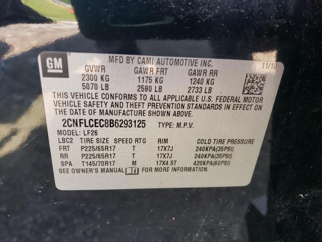 Photo 12 VIN: 2CNFLCEC8B6293125 - CHEVROLET EQUINOX LS 