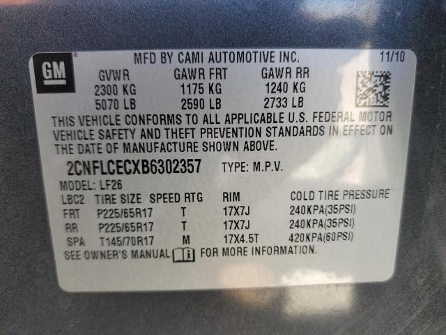 Photo 12 VIN: 2CNFLCECXB6302357 - CHEVROLET EQUINOX LS 