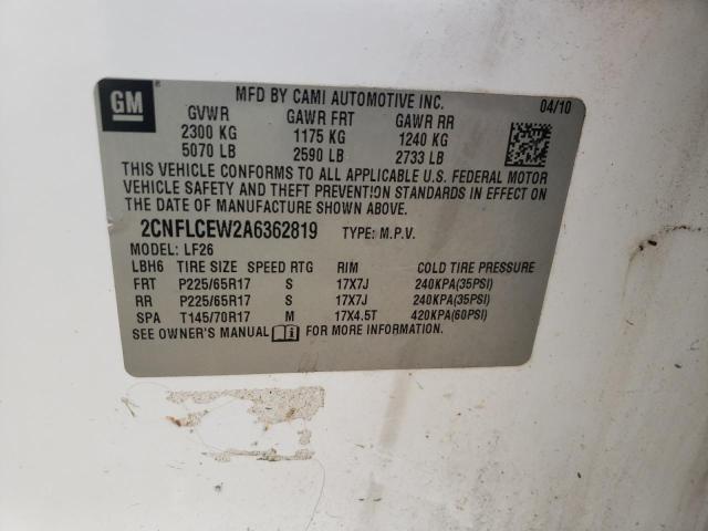 Photo 12 VIN: 2CNFLCEW2A6362819 - CHEVROLET EQUINOX LS 