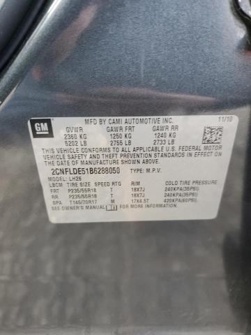 Photo 11 VIN: 2CNFLDE51B6288050 - CHEVROLET EQUINOX 