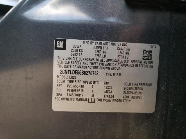 Photo 12 VIN: 2CNFLDE56B6270742 - CHEVROLET EQUINOX 